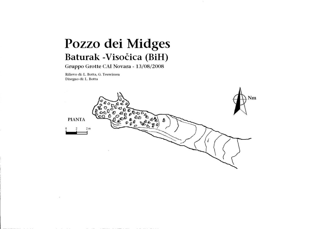 Pozzo dei Midges - presjek